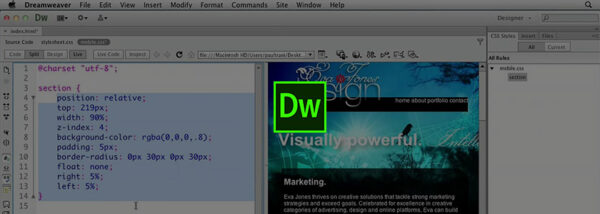 Web Editors - Dreamweaver